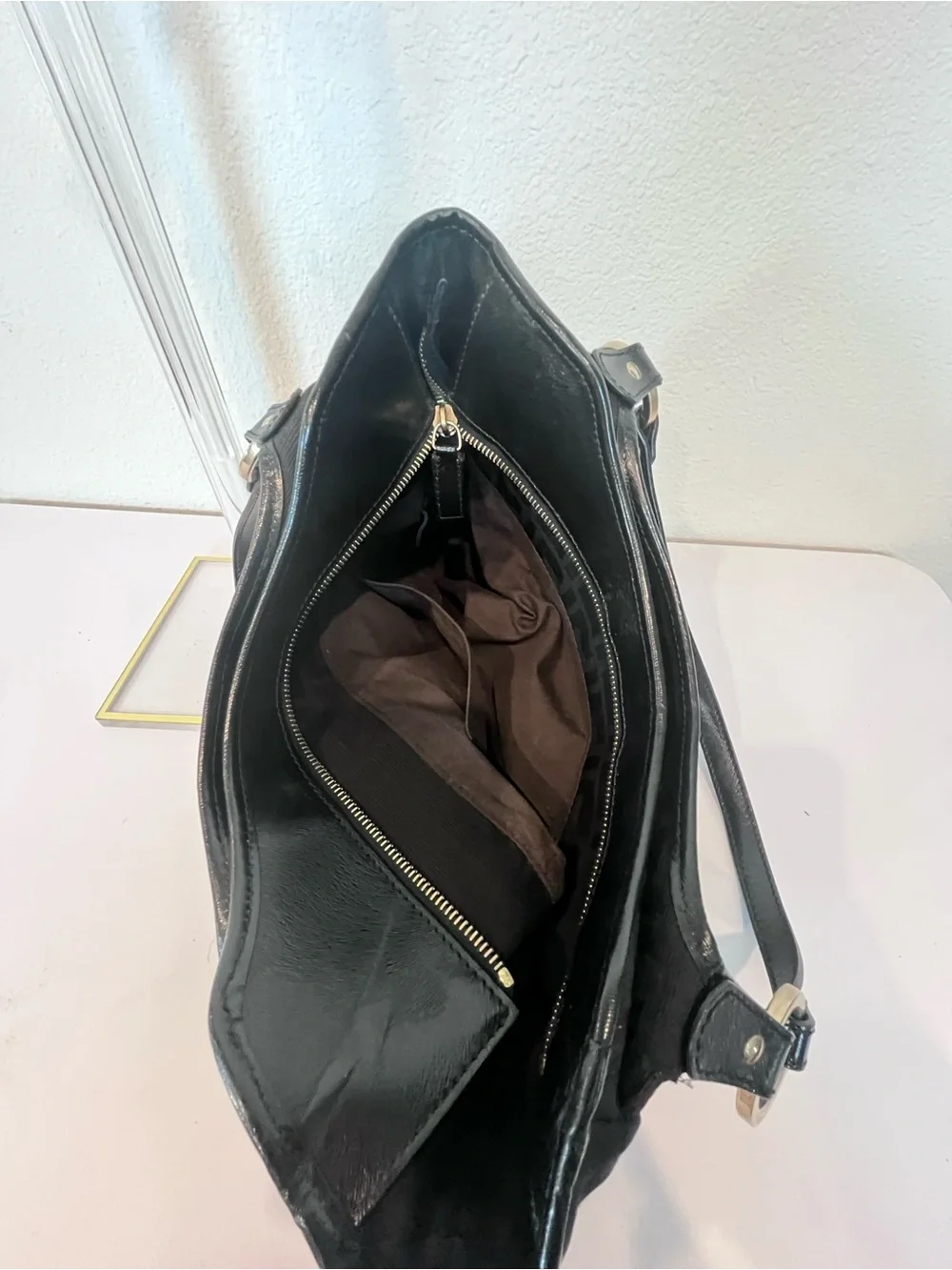 FENDI ZUCCA BLACK CHEF SHOULDER BAG.
